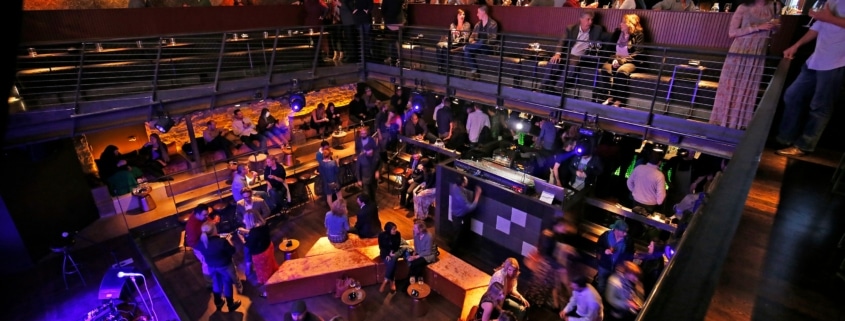 A birds eye view of the restaurant Ophelia's Electric Soapbox