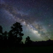 The sky seen at Top of the Pines