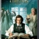 DVD cover of 'The Man Who Invented Christmas' featuring Dan Stevens, Christopher Plummer, and Jonathan Pryce. The central character is writing at a desk with ghostly figures behind him