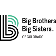 Big Brothers Big Sisters of Colorado logo featuring a stylized letter B in black and green next to the organization name in bold black text.
