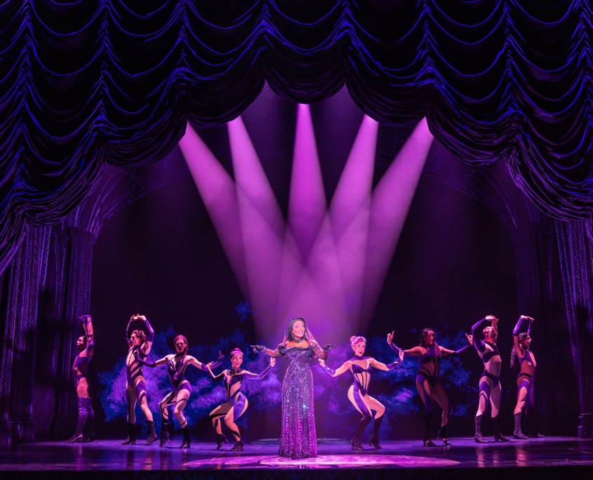 Nasia Thomas as Viola Van Horn and the North American Tour Company of Death Becomes Her. Photo by Matthew Murphy for MurphyMade Nasia Thomas as Viola Van Horn and the North American Tour Company of Death Becomes Her. Photo by Matthew Murphy for MurphyMade